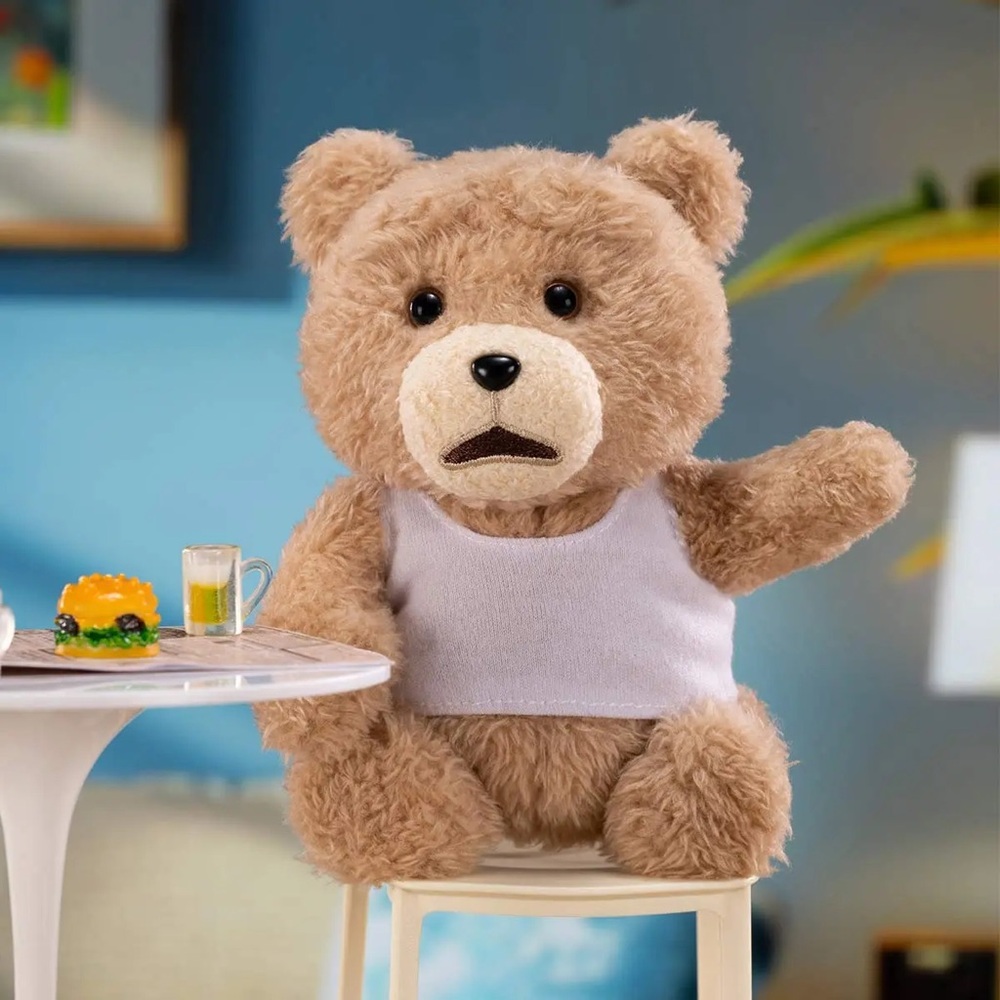 Pop Mart Ted2 Vest Bear Teddy Bear Figure Plush Pendant Keychain - Picture 3 of 12